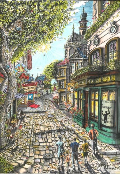 Grafika Puzzel De Stad van de Kunst - 1000-delige puzzel