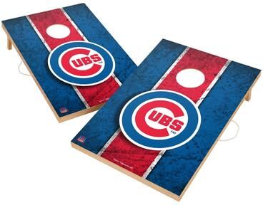 Skip's Garage Vintage Chicago Cubs Regulation 2x4 Cornhole Set