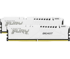 Kingston FURY™ Beast DDR5 Speicher 64GB 6400MT/s CL32 DIMM (2er-Kit) Weiß EXPO KF564C32BWEK2-64