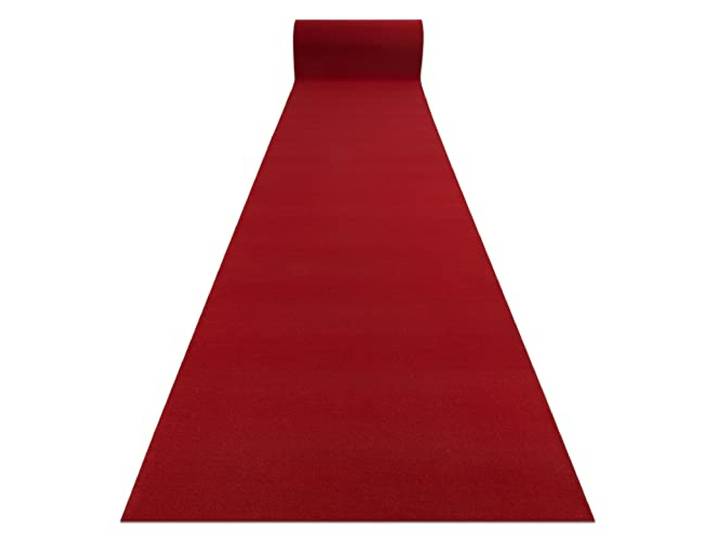 Läufer Antirutsch Rumba einfarbig Meterware Rotwein rot 80x1150 cm