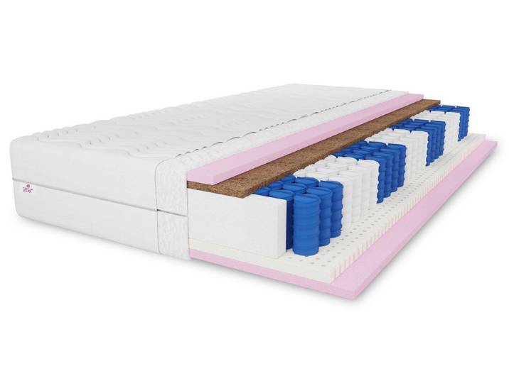 Taschenfederkernmatratze 7 ZONEN Comfort, Latex -Kokos Matratze Härtegrad H3/H4, MARPUR, 20 cm hoch