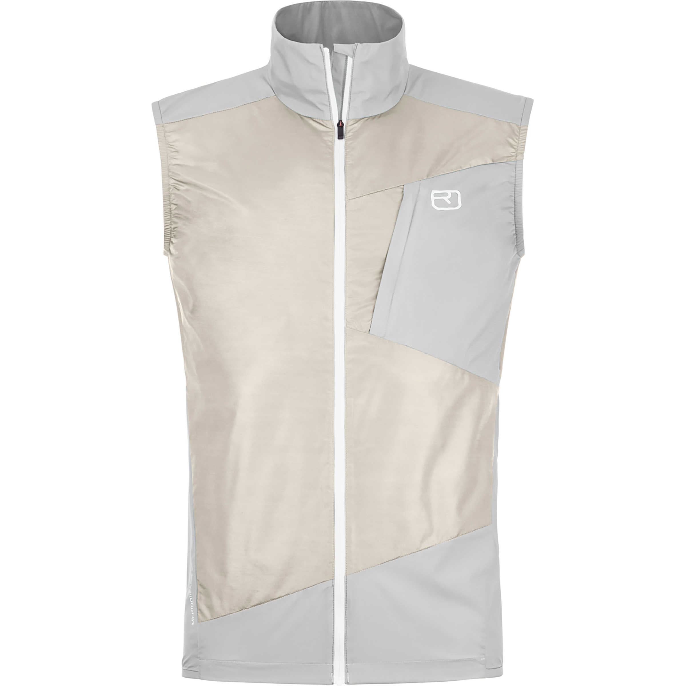 Ortovox Trace Windbreaker Weste Herren Windwesten grau Größe XL Bergsteigen Klein verpackbar Merinowolle