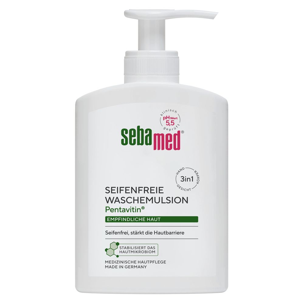 Sebamed flüssig Waschemulsion mit Spender 200 ml Emulsion