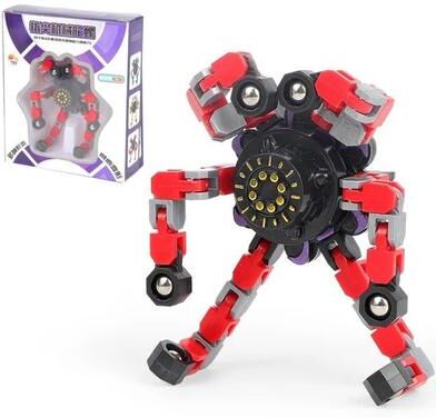 Uplifted Finds Deformed Fidget Spinner Chain Transformable Antistress Sensory Toy red