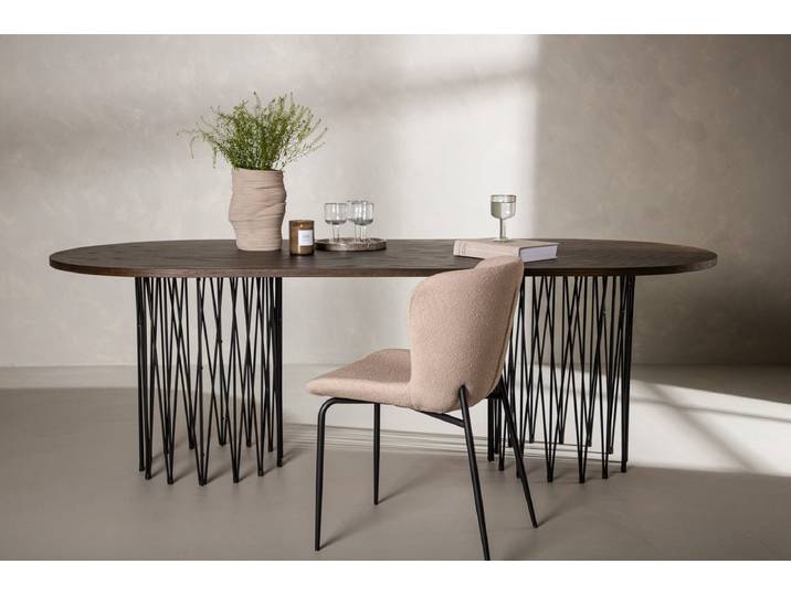 Esstisch Kalua - stilvoll und zeitlos elegant - Mokka - 220x100 - Luxusbetten24