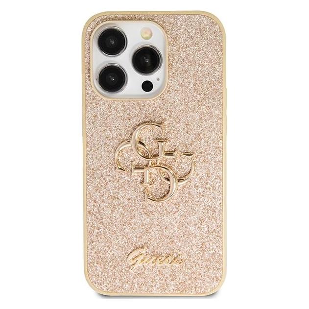 Guess GUHCP14LHG4SGD iPhone 14 Pro 6.1" złoty/gold hardcase Glitter Script Big 4G (Apple iPhone 14 Pro) (GUE003008-0)