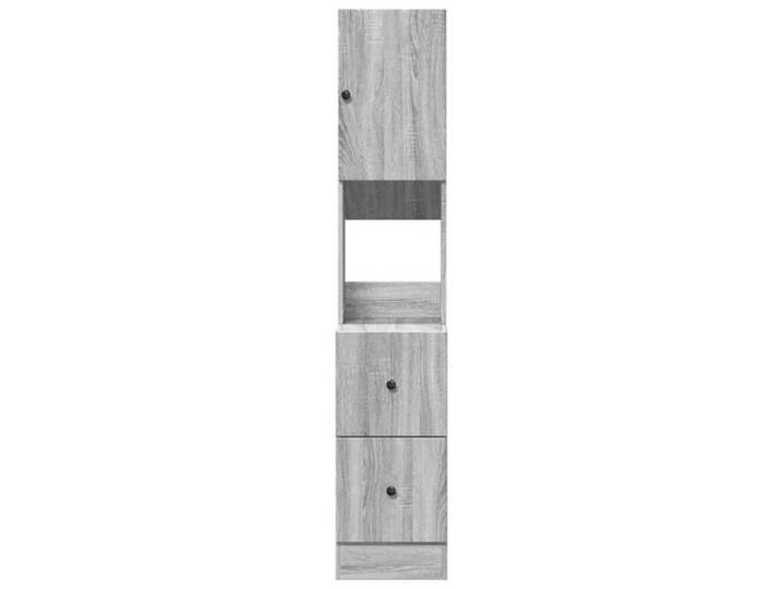 Caisson de cuisine Gris - LEMON® Armoire de cuisine - Armoire à vitrine - Sonoma gris - 35x50x180cm - Bois d'ingénierie 571 - Soldes