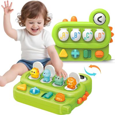 JoyToys Pop Up Dinosaur Cause And Effect Toy For Toddlers Montessori Sensory Learning Toy Pop Up Dinosaur Cause And Effect Toy For Toddlers Montessori Sensory Learning Toy