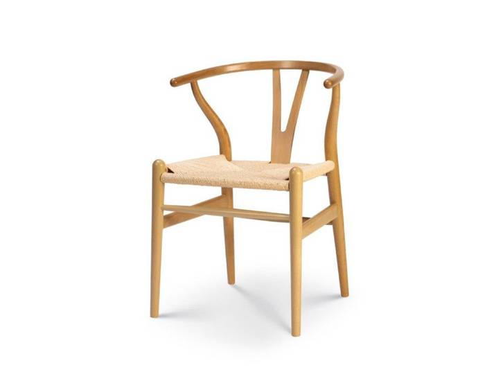 Chaise LIV scandinave en bois naturel et corde