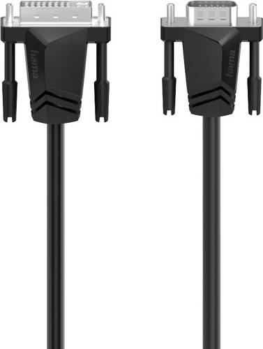 Hama DVI / VGA Adapterkabel DVI-I 18+5pol. Stecker, VGA 15pol. Stecker 1.50 m Schwarz 00200714 DVI-Kabel