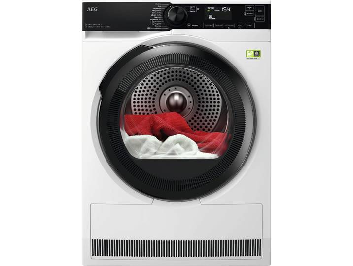 AEG Wärmepumpentrockner TR9W75780 , Energieeffizienz: B, weiß, B:59,6cm H:85cm T:65,7cm, Trockner, 3D-Scan: Daunenjacken so flauschig und warm wie am ersten Tag, Wärmepumpentrockner