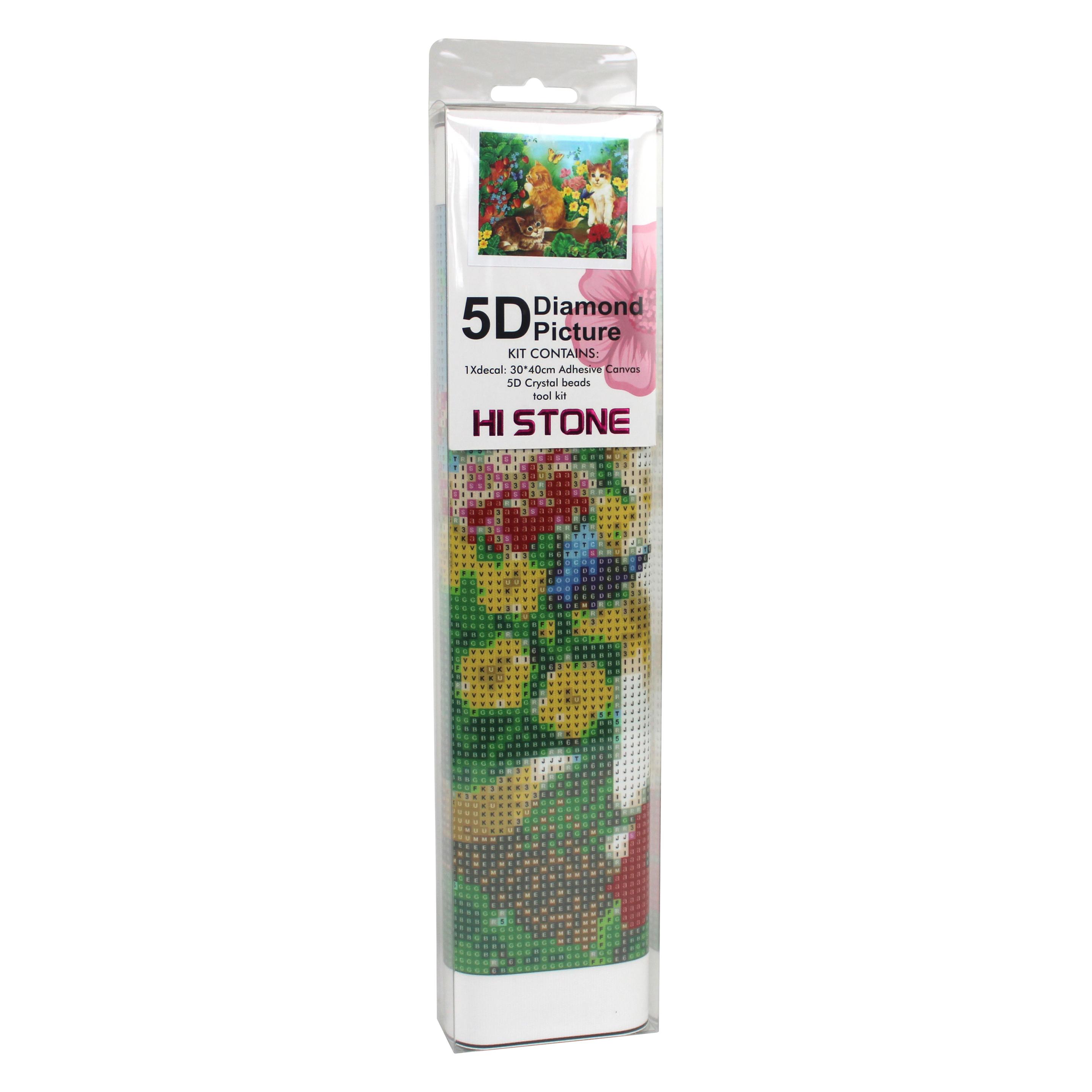 Magni Diamond Painting Kätzchen in Blumenwiese 40x30cm (6037-40691)