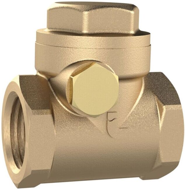 Riegler Rückschlagklappe, DN 40, Messing, G 1 1/2, PN max. 10 bar (RK112MSE)