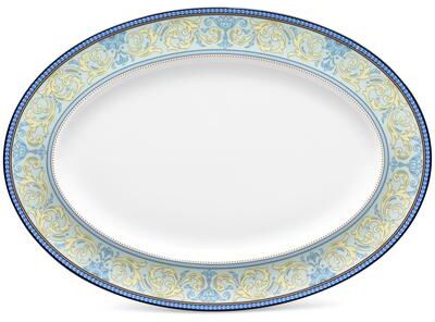 "Noritake Menorca Palace Oval Platter, 14"""