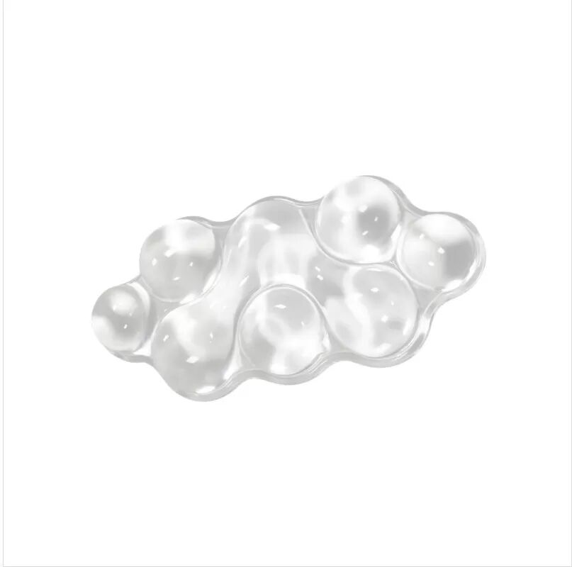 INF Support de souris ergonomique en silicone transparent - Confort et soulagement de la pression Blanc