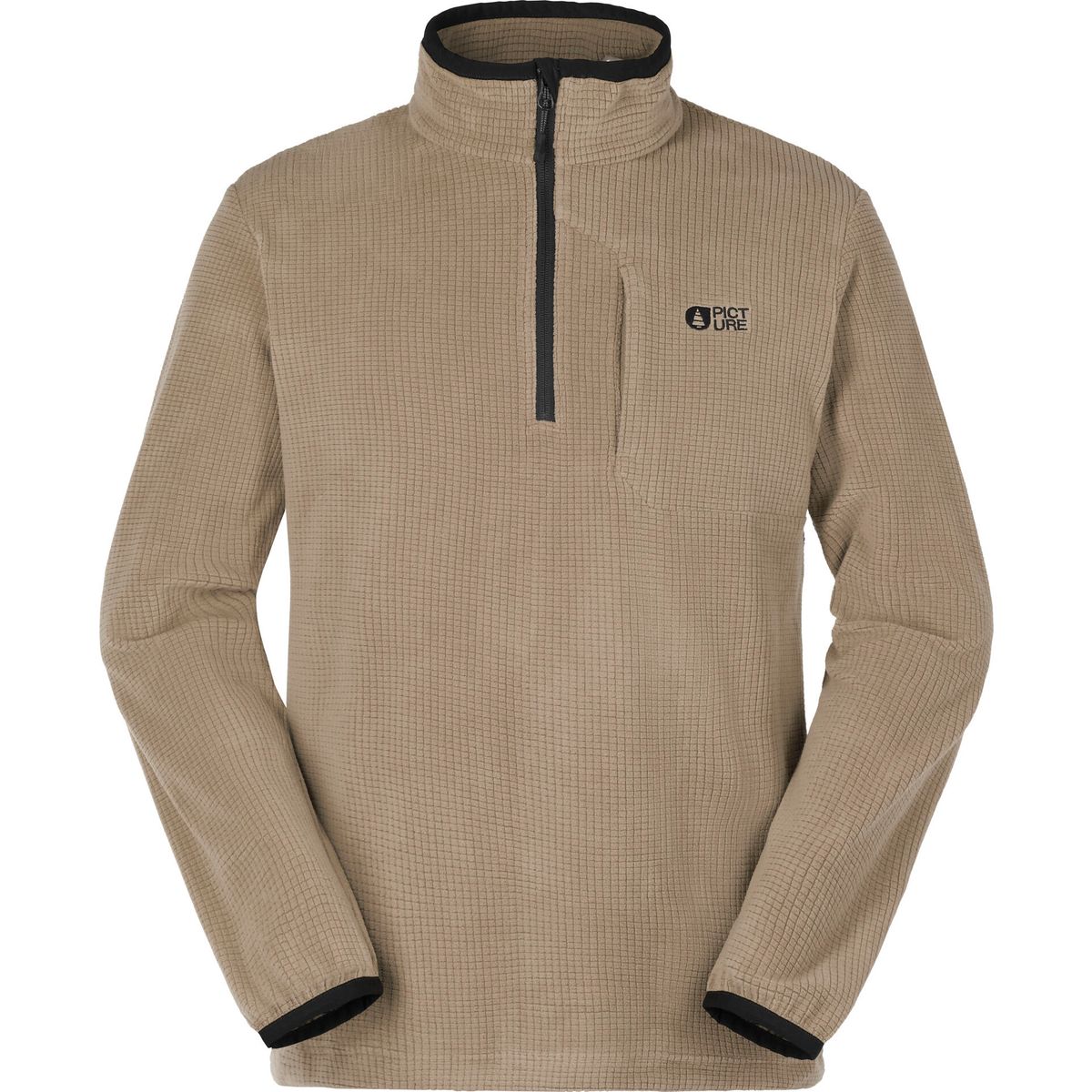 Picture Weavy 1/4 Grid Fleece (D) XS SMT0183DShitakeXS