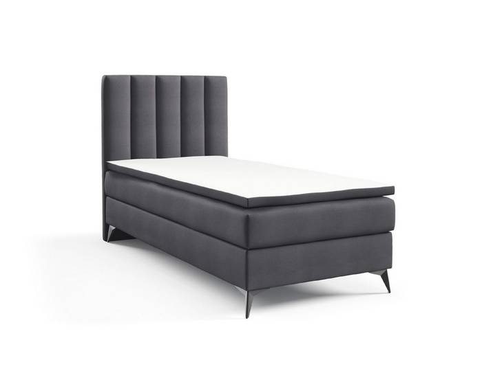 Best for Home Boxspringbett K10 NEO SINGLE Bonellfederkernmatratze mit Komfort Topper H3 (Einzelbett, Polsterbett mit gepolstertes Kopfteil, Jugendbett, Kinderbett versch. Größen, 70x200 80x200 90x200 100x200 cm), Handwerksqualität, TOP Preis-Leistungs-Verhältnis