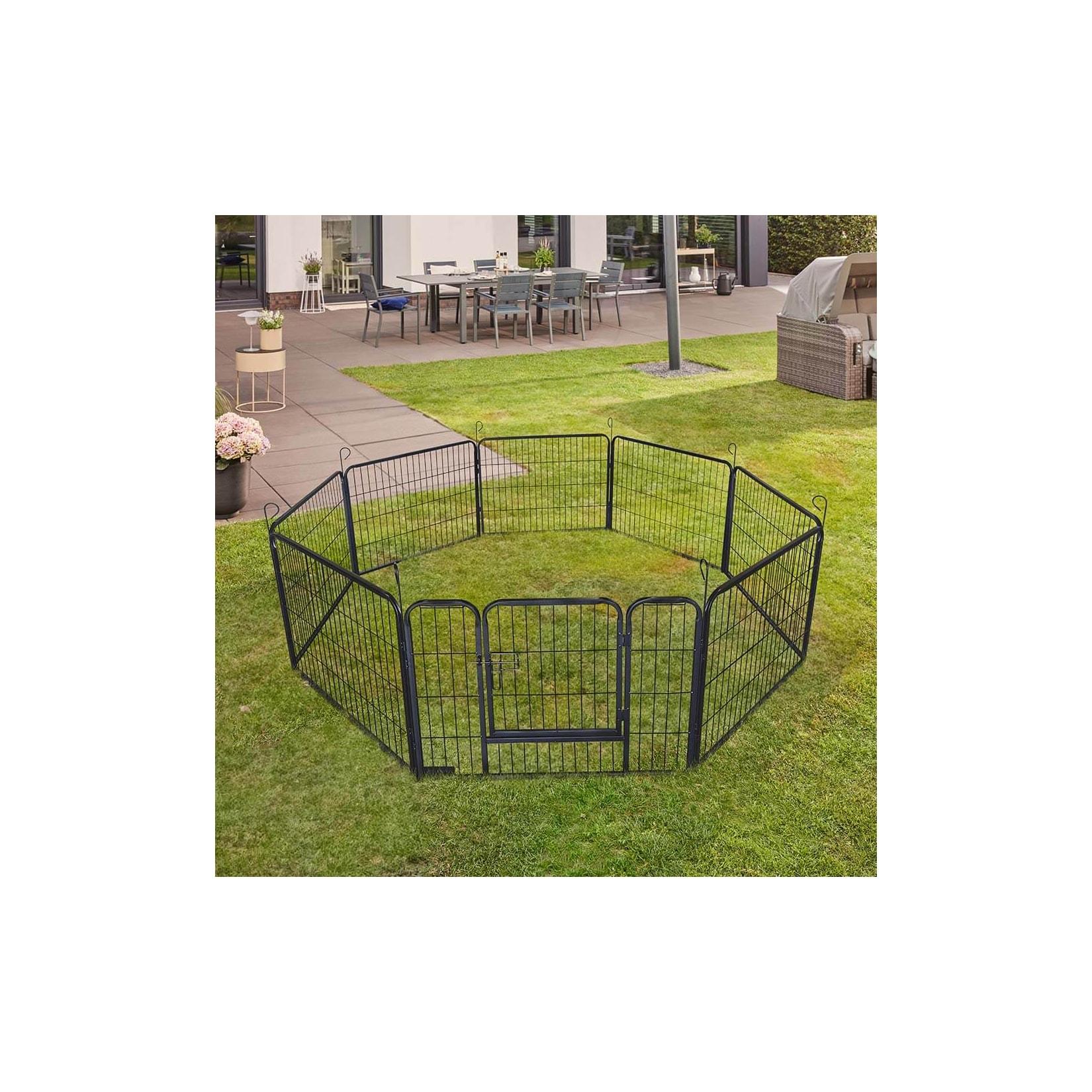HOME DELUXE Welpenauslauf BARKI 80 x 60 cm / 8-teilig