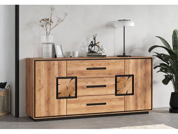 Sideboard 165x77cm 'Zarah' Wildeiche geölt