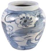 Legend of ASIA Silla Wide Mouth Twisted Flower Decorative Jar