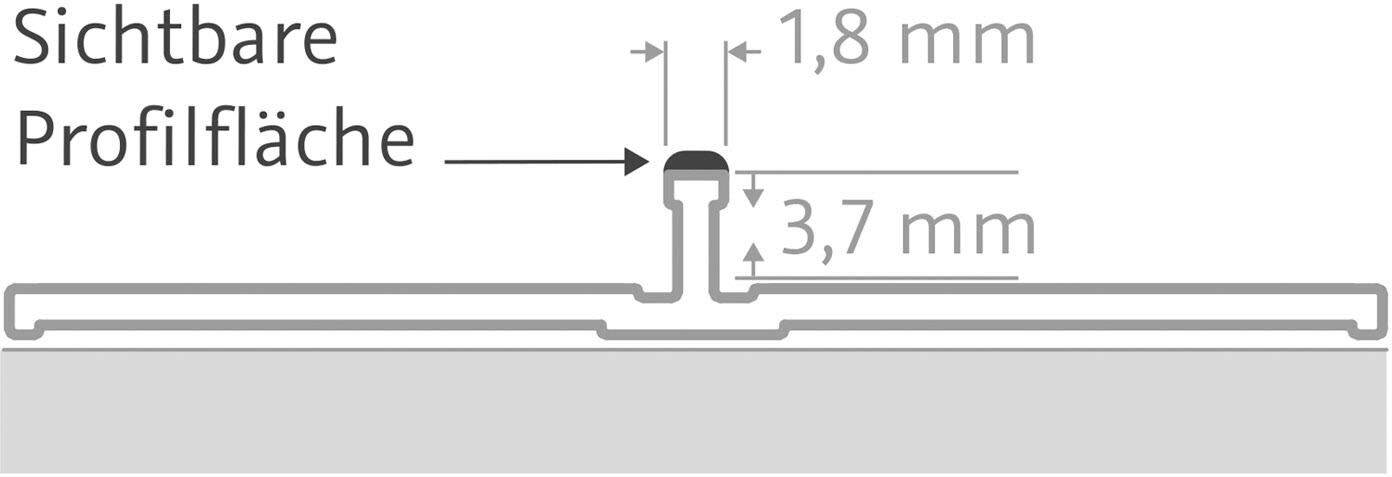 HSK RenoDeco Profile,Verbindungsprofil flächenbündig