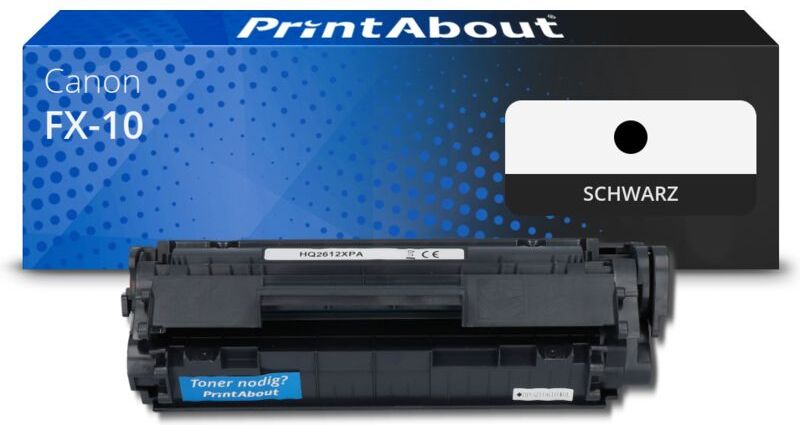 PrintAbout Toner kompatibel mit Canon FX-10 - Schwarz