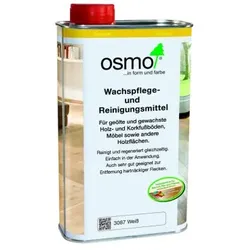 OSMO Wachs-Pflege Reinigungsmittel für Hartwachsöl Farbe 3087 Weiß Transparent Größe 1 Liter