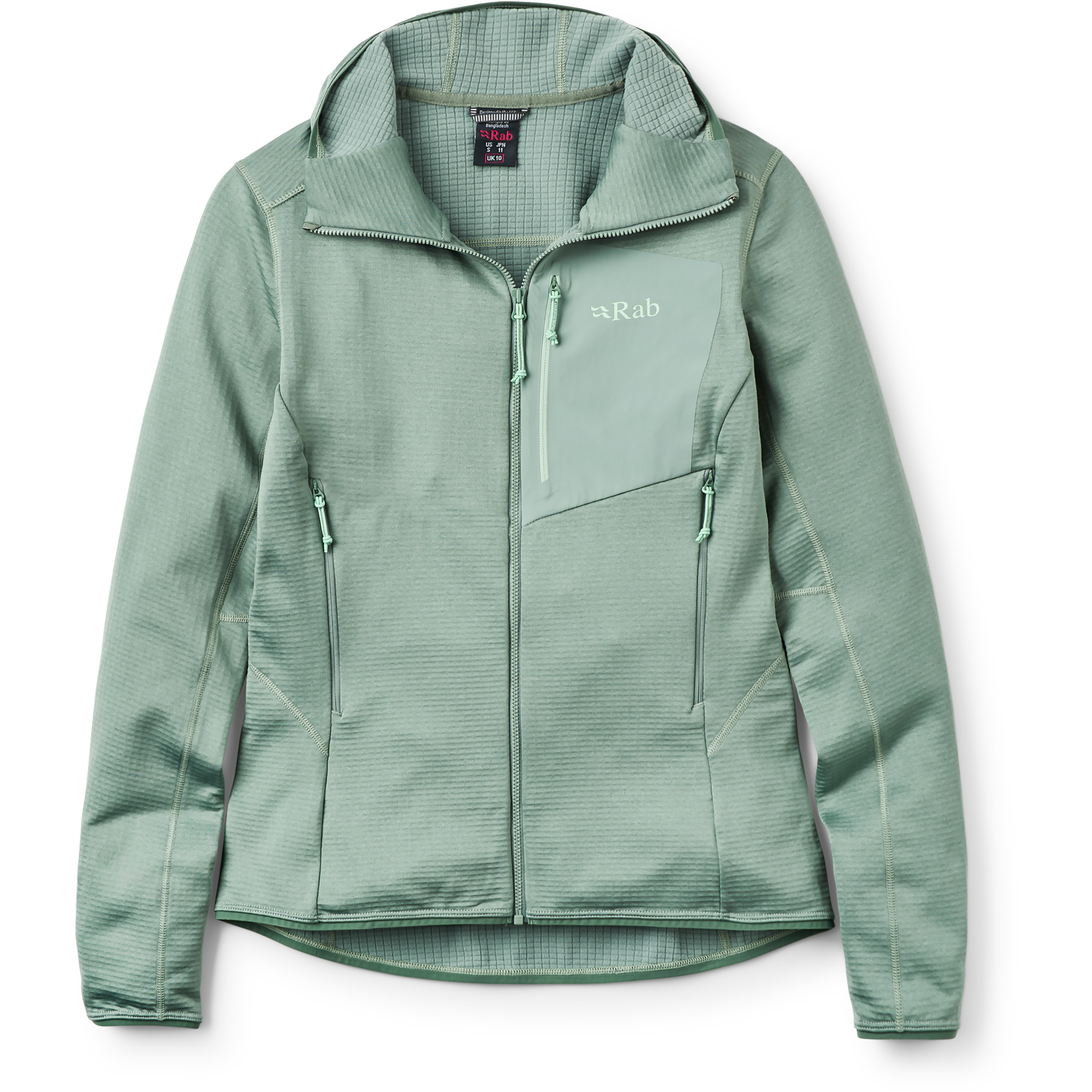 Rab Ascendor Light Damen Fleecejacke gruen Größe M Trekking Elastisch
