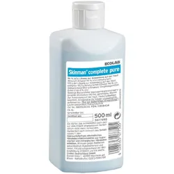 Ecolab Skinman complete pure Händedesinfektion, viruzid, duftstofffrei - 500 ml - Flasche 500 ml