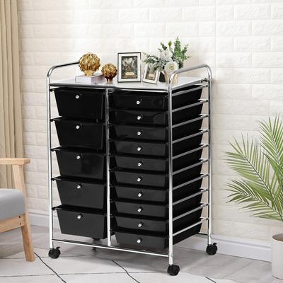 Lirago 15-Drawer Utility Rolling Cart with Drawers Multi-Use Storage