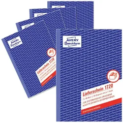Avery, Formular, Formularbuch "Lieferschein", SD, 4+1 GRATIS