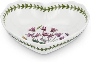 Portmeirion Botanic Garden Scalloped Edge Heart Shaped Dish - 8.5 inch