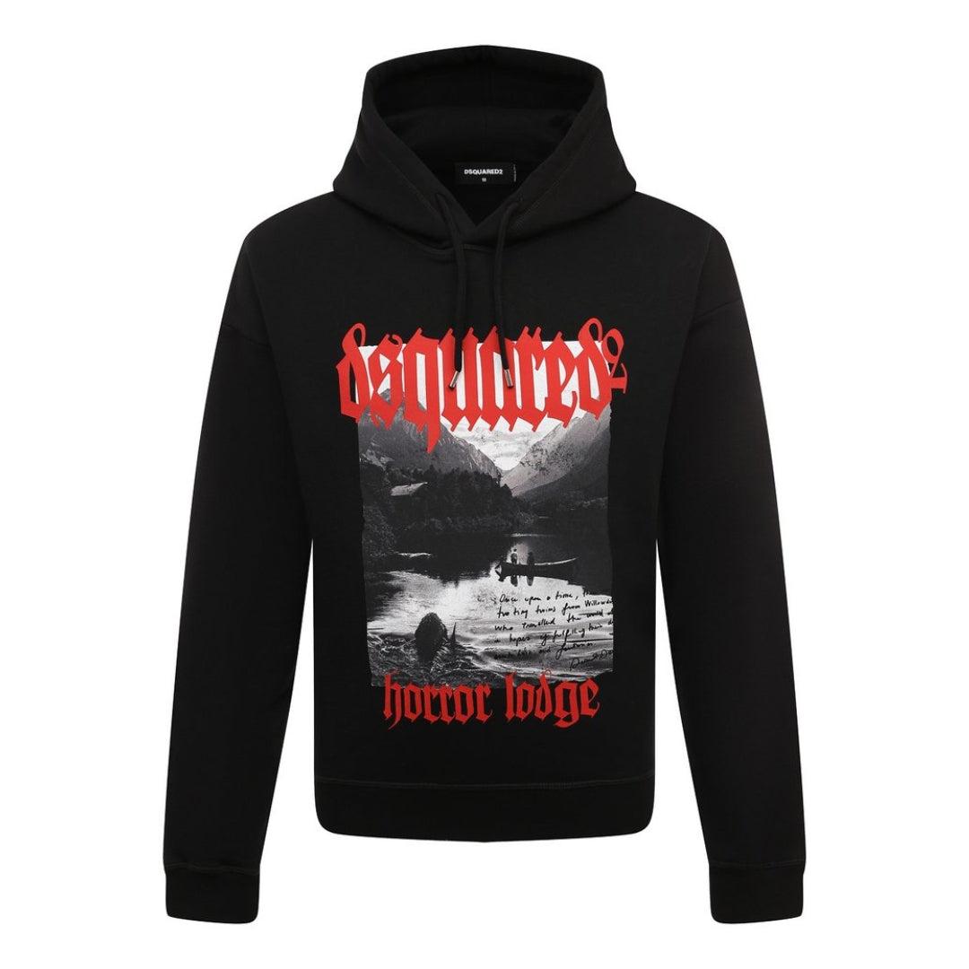 Dsquared2 Horror Lodge Design Zwarte Hoodie