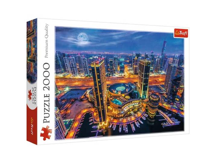 Trefl - Puzzels 2000 Stukjes, De lichten van Dubai,Klassieke Puzzels