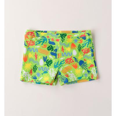 Badehose IDO "BABY BOY ACCESSORIES", Jungen, Gr. 122, EURO-Größen, bunt (fluo grün, multicolour), Polyester, Badehosen Badehose