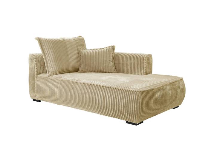 Mid.you Récamiere, Beige, Holz, Kiefer, 207x75x121 cm, Made in EU, Wohnzimmer, Sofas & Couches, Sofas, Recamieren