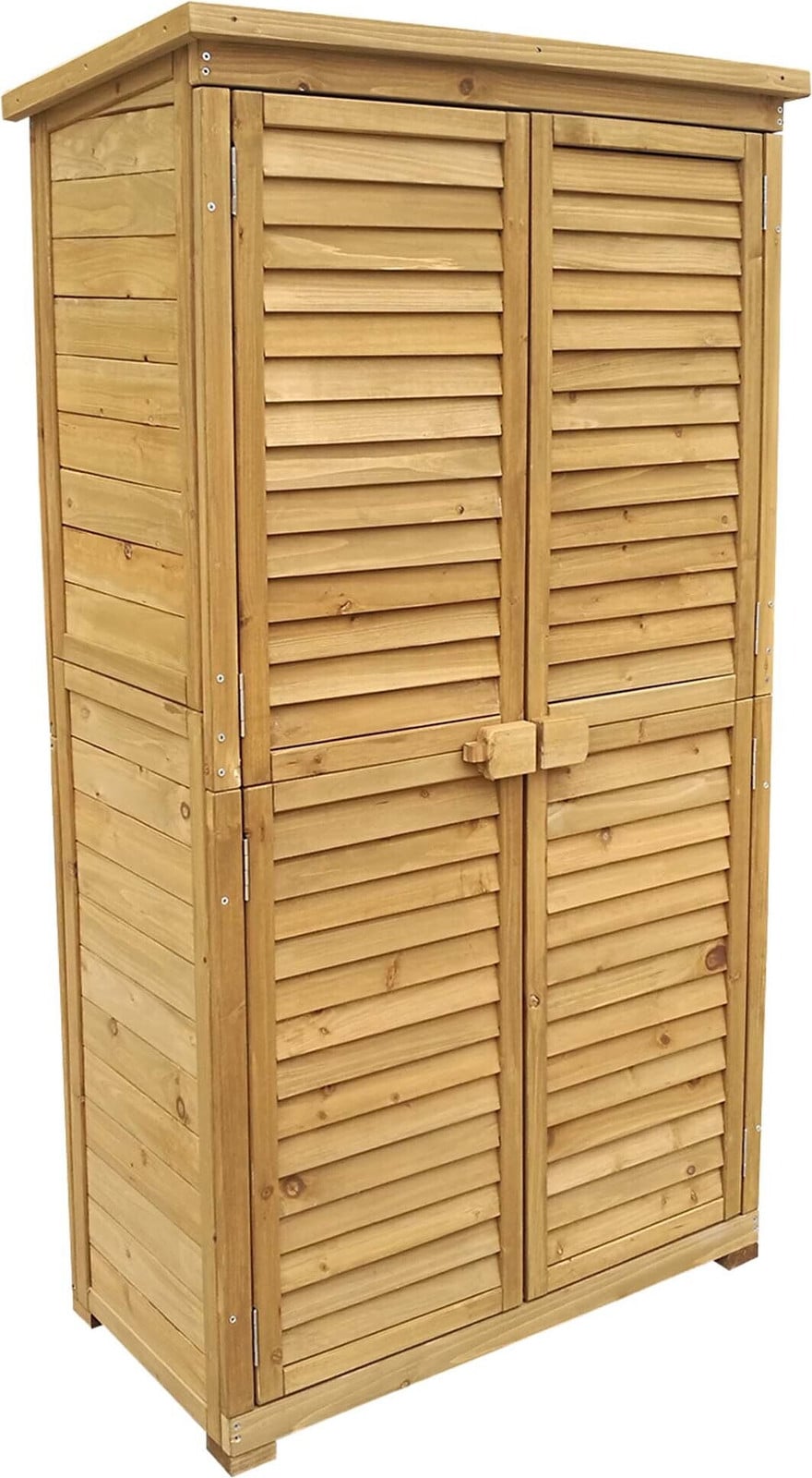 Wiltec Tuinhuis van vurenhout met lamellendeur en bitumendak, B/D/H: 87 x 46,5 x 160 cm