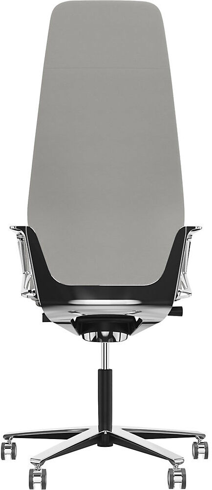Bürostuhl Signo 0185 ZÜCO Premium F Leder, Polster-Rückenlehne, platingrau Züco