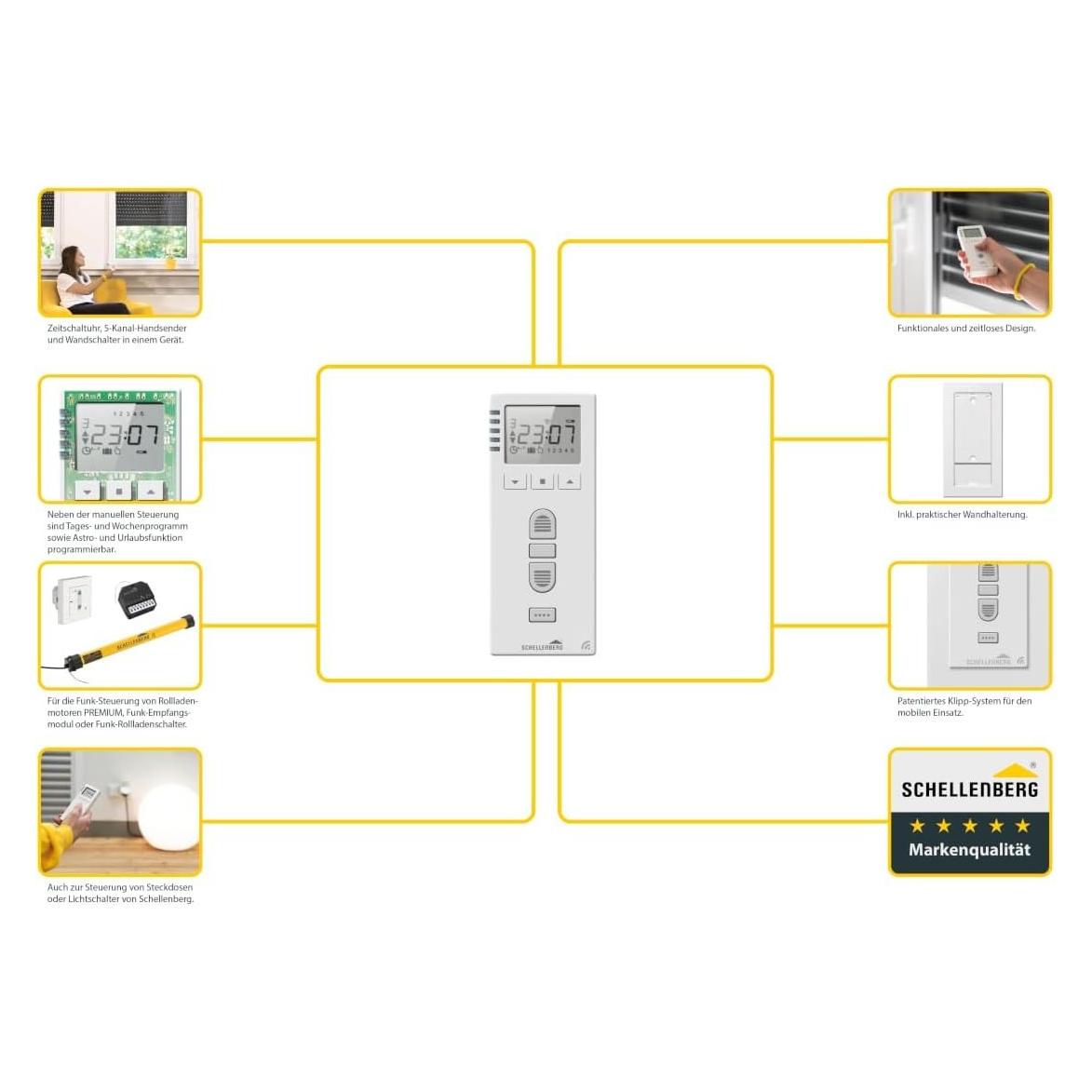 Schellenberg Smart Home Funk-Zeitschalter Premium (20032)