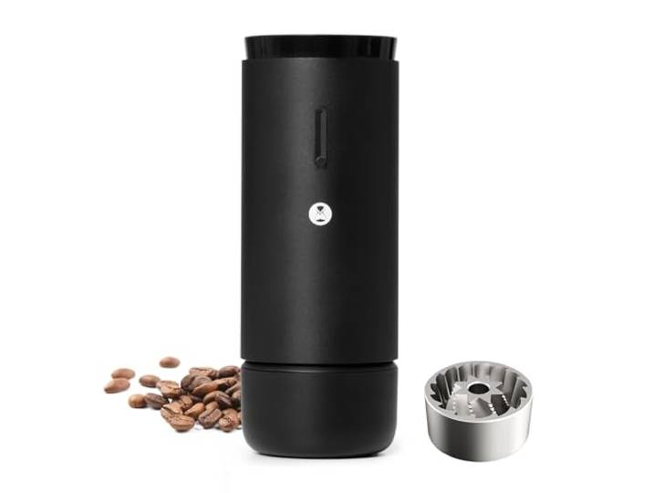 TIMEMORE Kaffeemühle, Tragbare Elektrische Kaffeemühle mit S2C-042-EI patentiertem achteckigem Mahlwerk, 30 Mahlstufen für Espresso/Pour-Over/Pressekanne/Moka Pot, Kompakte Bohnenmühle für Haushalt