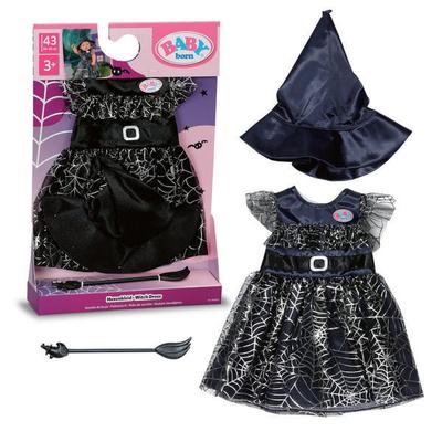 Zapf Creation BABY born Puppenkleidung Hexenkleid schwarz 43cm
