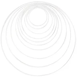Rayher Metallringe-Set beschichtet weiß