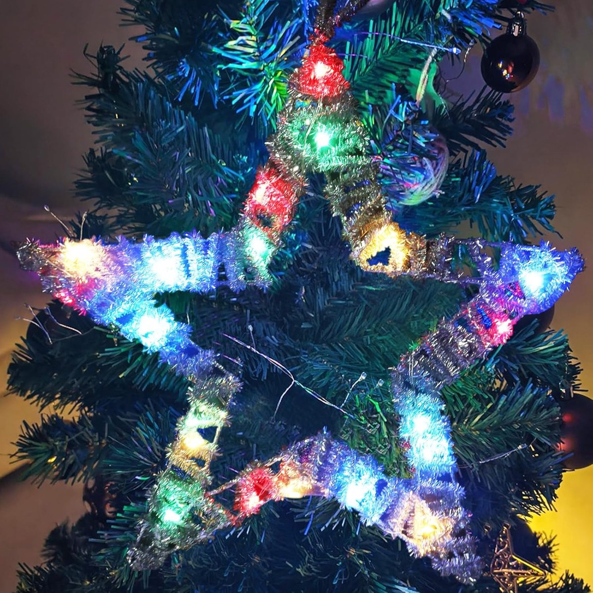 LED Kerstster Verlichting op Batterijen voor Ramen en Decoratie