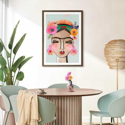 Bilderrahmen REINDERS "Poster 50x70 nussbaum", nussbaum, Bilderrahmen, B/H/T: 53,5cm x 73,5cm x 2cm, MDF, Bilderrahmen, Wohnzimmer - Nussbaum - MDF - Kein Thema - 53,5x73,5 cm, B:53,5cm H:73,5cm T:2cm