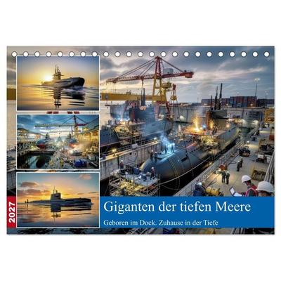 Giganten der tiefen Meere (Tischkalender 2027 DIN A5 quer), CALVENDO Monatskalender