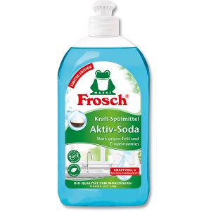 Frosch Spülmittel Kraft-Spülmittel, Aktiv-Soda, kraftvoll, höchste Fettlösekraft, Flasche, 500ml