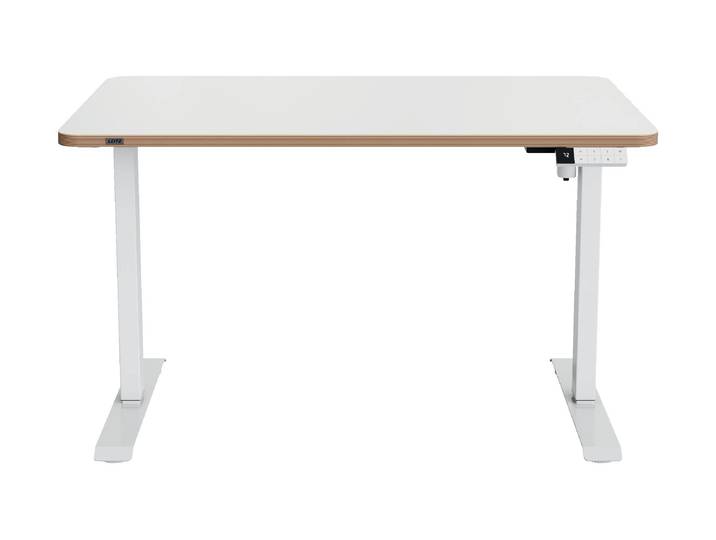 Stehtisch LEITZ Höhenverstellbar, elektrisch, 120 x 70 cm , weiss (weiß), B:120cm T:70cm, Tische, Stehtisch
