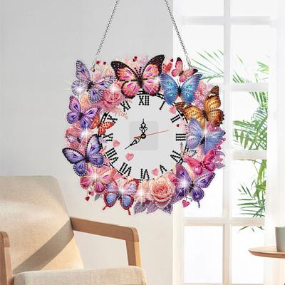 All Categories Goods DIY Diamond Painting Clock Kit Unique Butterfly & Flower Design For Home Decor DIY Diamond Painting Clock Kit Unique Butterfly & Flower Design For Home Decor