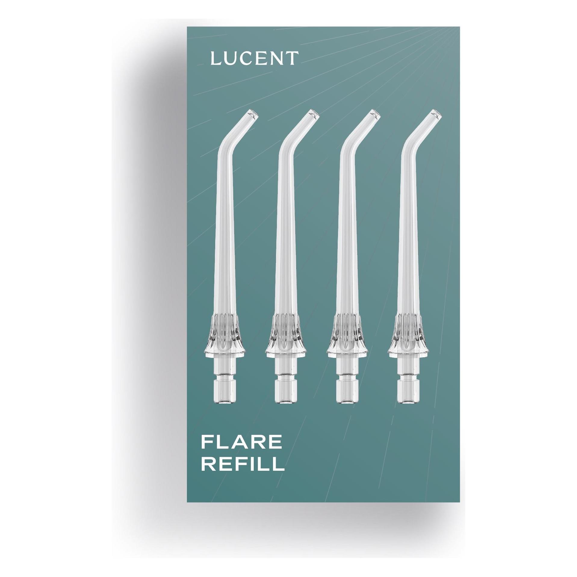 NoName Flare Düsen - Ersatzköpfe für die Flare Munddusche (4 Stück) (BE LUCENT AB)