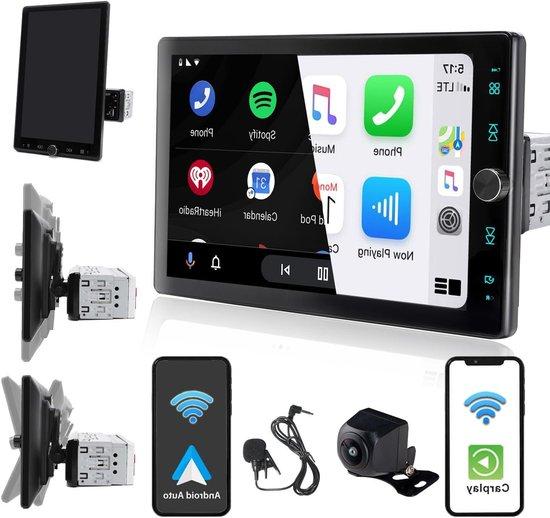 Autoradio mit Bildschirm - Auto-Multimediaanlage - Navigation und Musik - Drehbarer Touchscreen - 10,4 Zoll - Schwarz